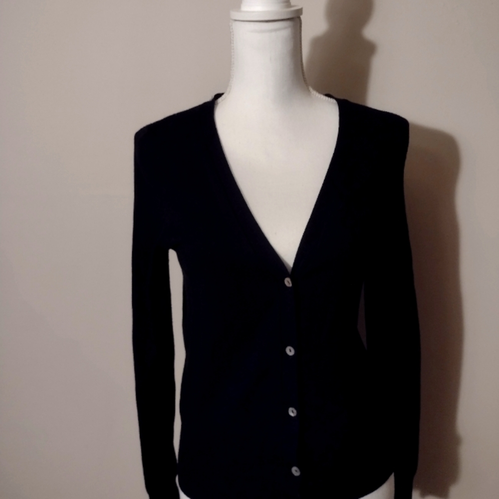 MNG By Mango Medium Black Cardigan Sweater